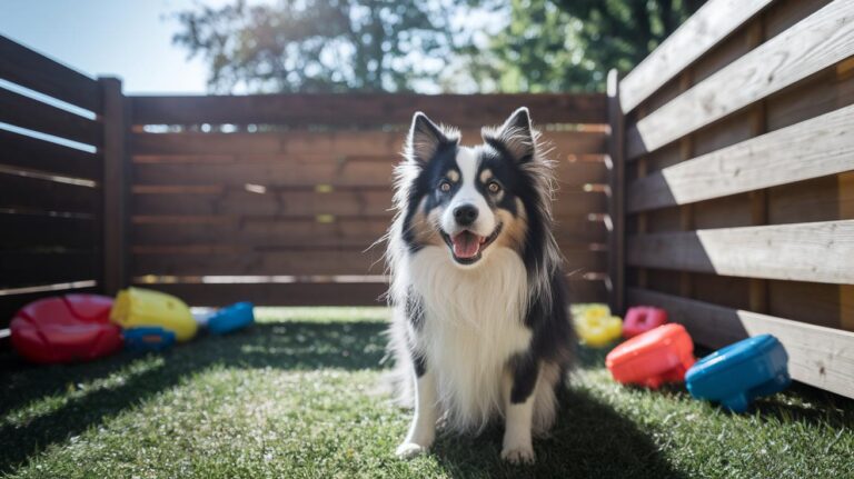 Dog Enclosure: A Cheerful Pet Retreat